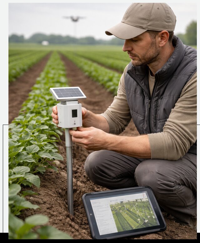 IoT мониторинг сельскохозяйственных полей и контроля в Узловой
